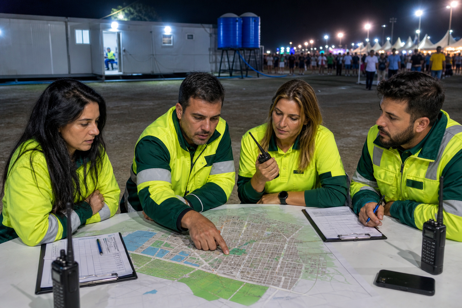 Festival command and municipal coordination