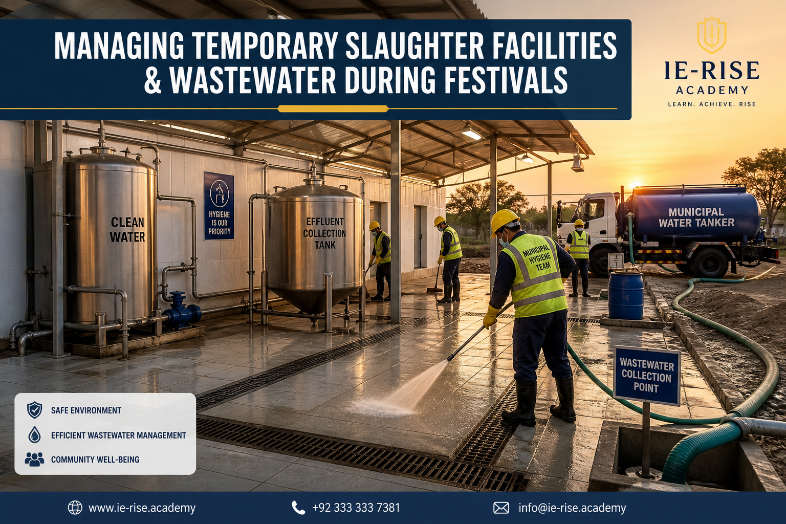 Managing Temporary Slaughter Facilities & Wastewater During Festivals